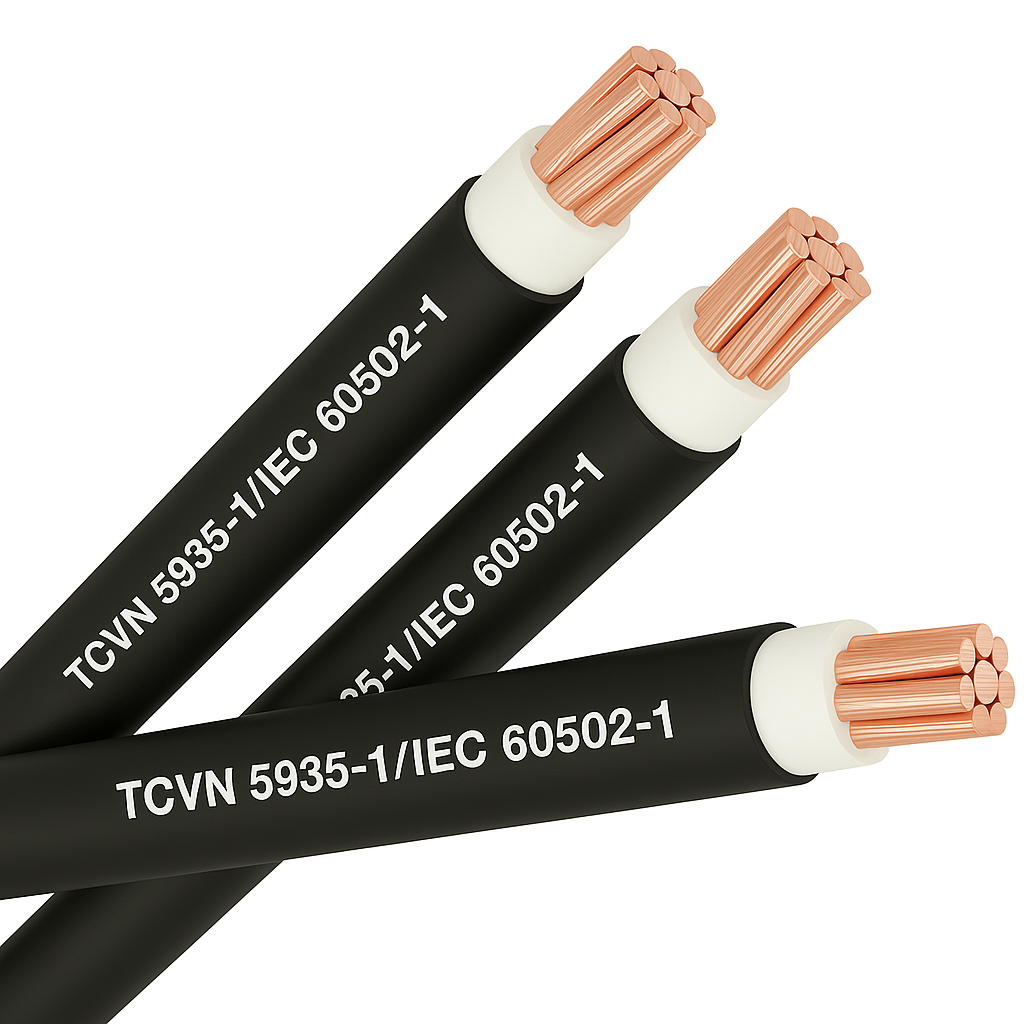 Cáp điện CXV/YJV-Cu/XLPE/PVC 4x